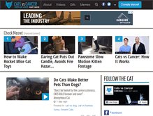 Tablet Screenshot of catsvscancer.org